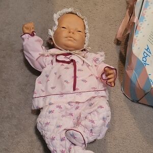 Pink Baby Doll Vintage BERJUSA, "New Born" or "New Baby"